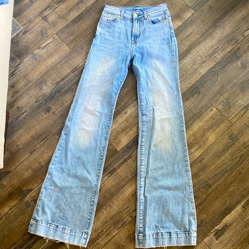 7 for all man kind size 24 Length 34 high waisted